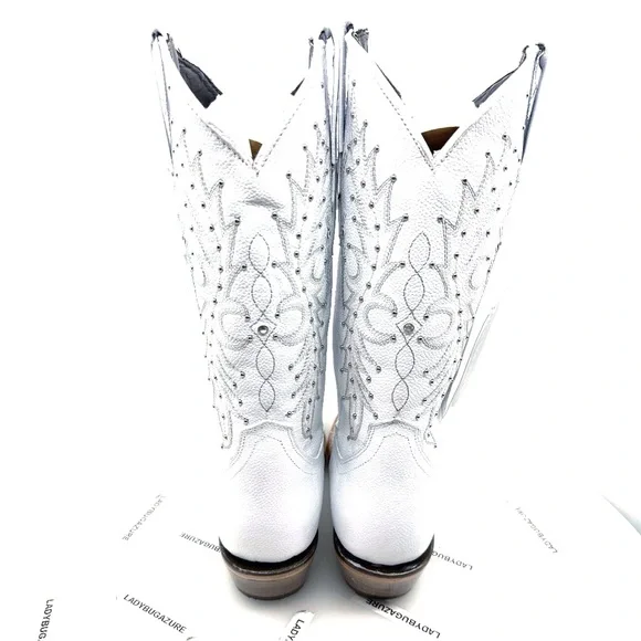 🔥NWOB W/Tags ROCK’EM Paulina Snip Toe Cowgirl Boots Size 7.5 - Picture 6 of 14